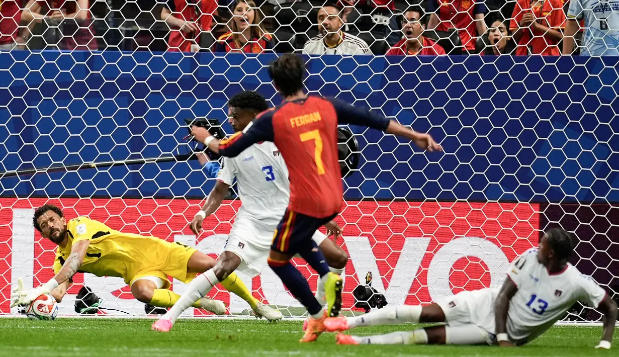 Nama Josimar Jose Evora Dias atau Vozinha jadi perbincangan utama saat tim debutan Piala Dunia 2026, Cape Verde menahan imbang Spanyol 0-0 pada laga Grup H di Atlanta Stadium hari Selasa (16/06/2026) dini hari WIB. (AP Photo/Mike Stewart)