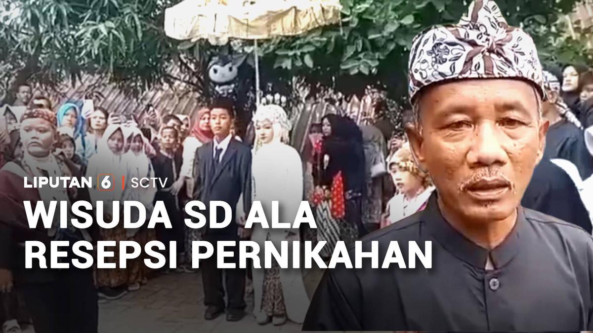 Viral! Wisuda SD Berkonsep Resepsi Pernikahan, Haru saat Sungkeman