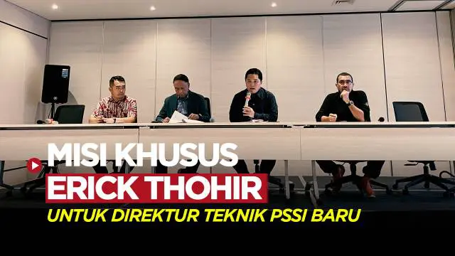 Berita Video, Erick Thohir jelaskan misi nya untuk Direktur Teknik PSSI yang baru dalam konferensi pers pada Jumat (23/6/2023)