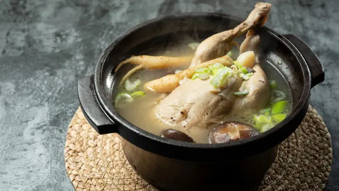 ayam kuah jahe ginseng Korea