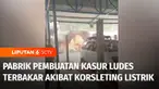 Pabrik pembuatan kasur di Bekasi, Jawa Barat, hangus terbakar. Berada dekat permukiman, kebakaran ini membuat warga panik.