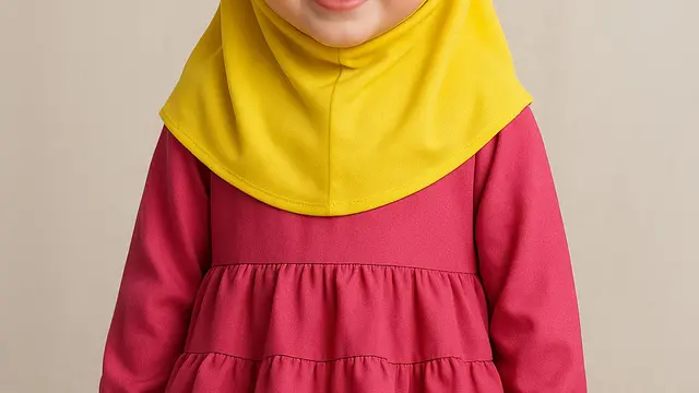 Model Gamis Anak Kasual di 2025/Ilustrasi oleh AI