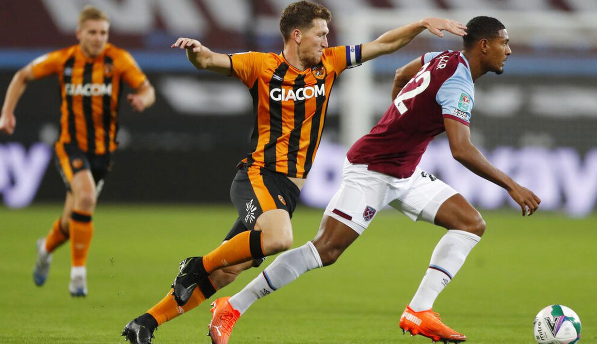Foto Pesta Gol Ke Gawang Hull City West Ham United Melaju Ke Babak Keempat Piala Liga Inggris Inggris Bola Com