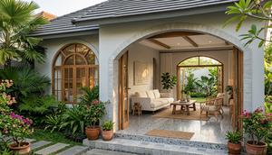 Inspirasi Rumah 1 Lantai dengan Ventilasi Silang Adem.