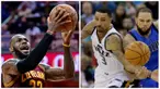 Bintang Cleveland Cavaliers, LeBron James dan pemain Utah Jazz, George Hill, dinobatkan sebagai pemain terbaik NBA wilayah Timur dan Barat pekan ini. (AP Photo)
