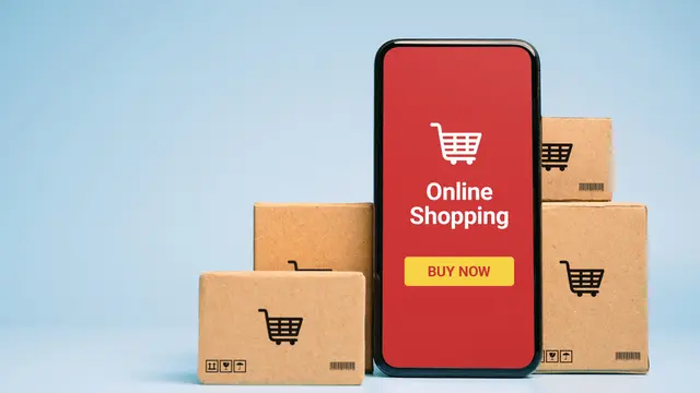 Ilustrasi online shopping