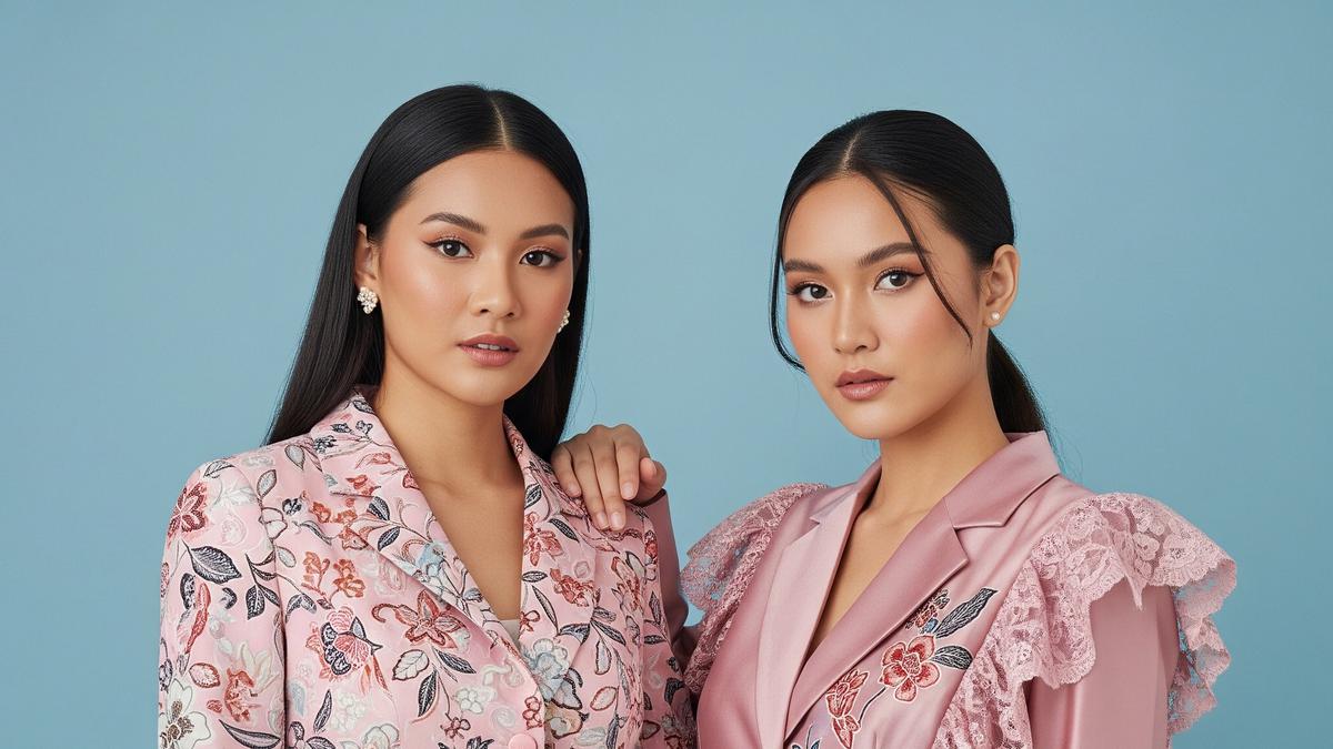 8 Model Crop Blazer Batik Kombinasi Renda, Perpaduan Tradisi dan Gaya Modern
