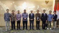 Menteri Koordinator Bidang Perekonomian Airlangga Hartarto menerima kunjungan Presiden Japan International Cooperation Agency (JICA) Akihito Tanaka. Salah satu tema pembicaraan dalam pertemuan ini adalah proyek MRT fase 2 jalur Utara &ndash; Selatan. (Dok Kemenko Perekonomian)