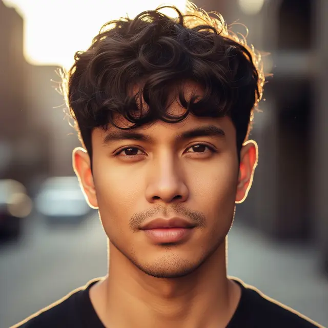 Model Rambut Pria Korea Keriting