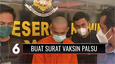 Dua pengguna dan pembuat sertifikat vaksin Covid-19 palsu diringkus polisi. Mereka diringkus saat melewati pos penyekatan di Desa Taruna, Palangkaraya, Kalimantan Tengah.