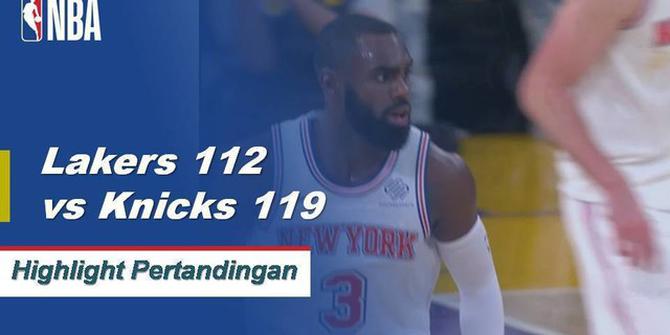 Cuplikan Pertandingan NBA : Knicks 119 vs Lakers 112