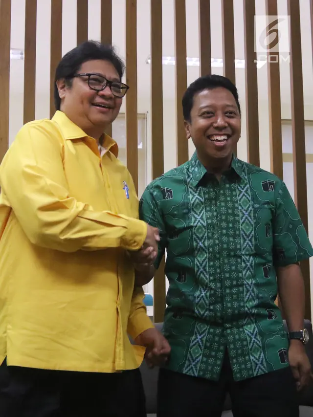 Airlangga Hartarto Temui Romahurmuziy