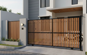 Model Gerbang Depan Rumah Minimalis (Foto: Gemini AI)