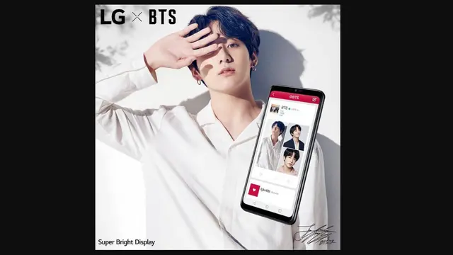 Jungkook BTS dan LG G7+ ThinQ
