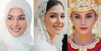 Lihat di sini beberapa potret gaya makeup Anisha Rosnah di berbagai acara adat jelang pernikahannya dengan Pangeran Abdul Mateen.