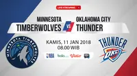 Minnesota Timberwolves Vs Oklahoma City Thunder (Bola.com/Adreanus Titus)