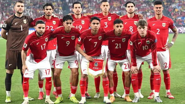 <p>Timnas Indonesia. (AFP/Saeed Khan)</p>