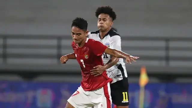 Aksi Marselino Ferdinan saat Timnas Indonesia Vs Timor Leste