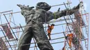Konservasi tersebut guna merawat dan melestarikan monumen-monumen bersejarah di Jakarta. (Liputan6.com/Herman Zakharia)