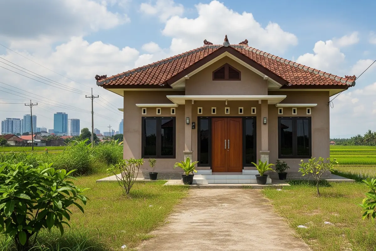 Model Rumah Desa untuk Lahan di Perbatasan Desa dan Kota