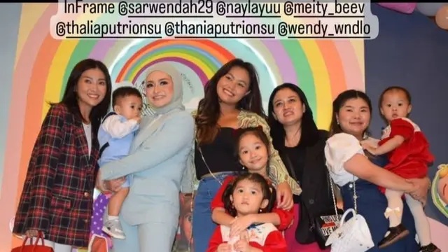 Nathalie Holscher gelar Pesta Ulang Tahun Baby Adzam yang pertama (Foto: Instagram redako.channel)