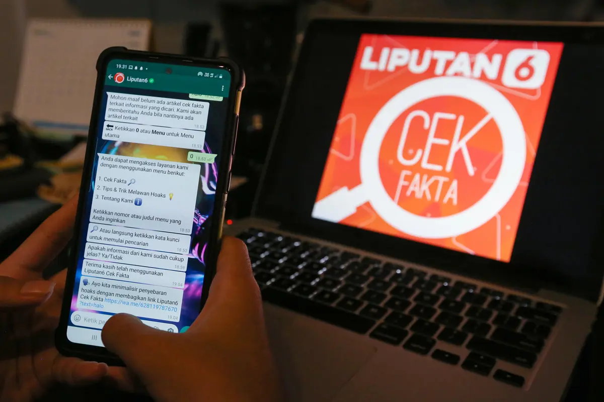 Chatbot WhatsApp Liputan6 Cek Fakta