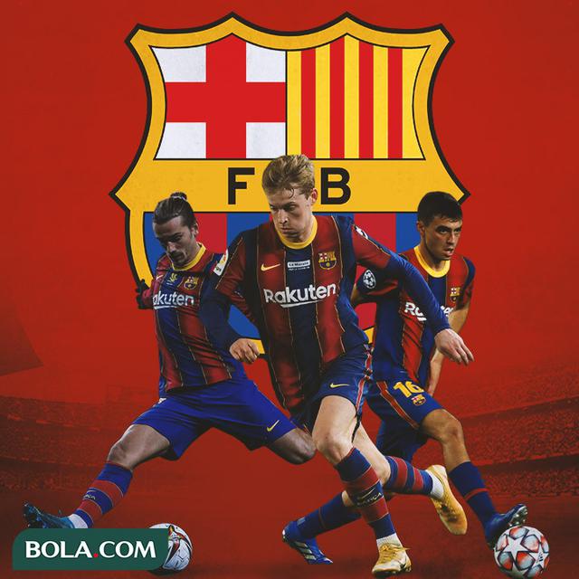Barcelona - Antoine Griezmann, Frenkie de Jong, Pedri
