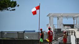 Sebelumnya, gempa berkekuatan magnitudo 8,7 di lepas pantai timur jauh Rusia telah memicu peringatan tsunami di beberapa bagian Pasifik termasuk Jepang, Hawaii, Rusia, dan Ekuador, serta peringatan di sepanjang pantai California, demikian ungkap pihak berwenang Amerika Serikat. (Philip FONG/AFP)