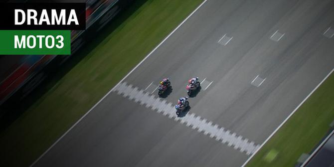 VIDEO: Drama Persaingan Ketat Menuju Finis di Moto3 Italia