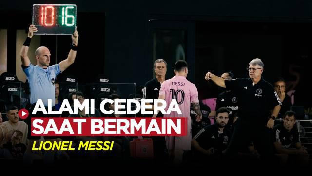 Berita Video, momen Lionel Messi cedera saat laga antara Inter Maim kontra Toronto FC pada Kamis (21/9/2023)