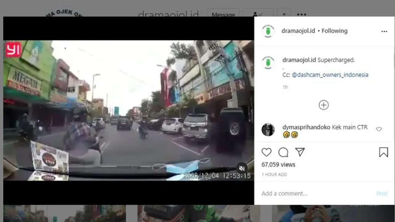Emak-Emak Langsung Ngacir Seperti Pakai Turbo (instagram @dramaojol.id)