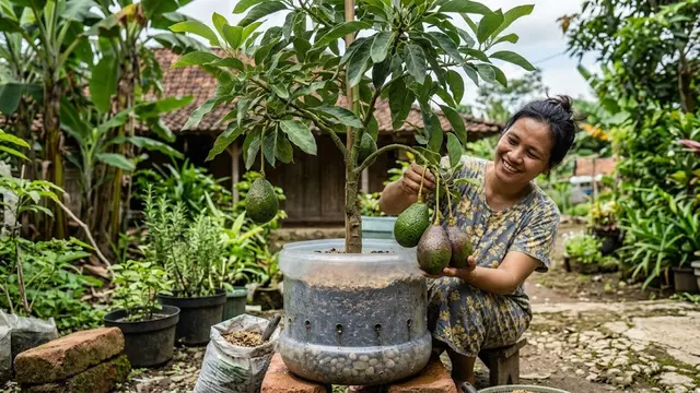 Cara Membuat Pot Galon Anti Becek untuk Alpukat
