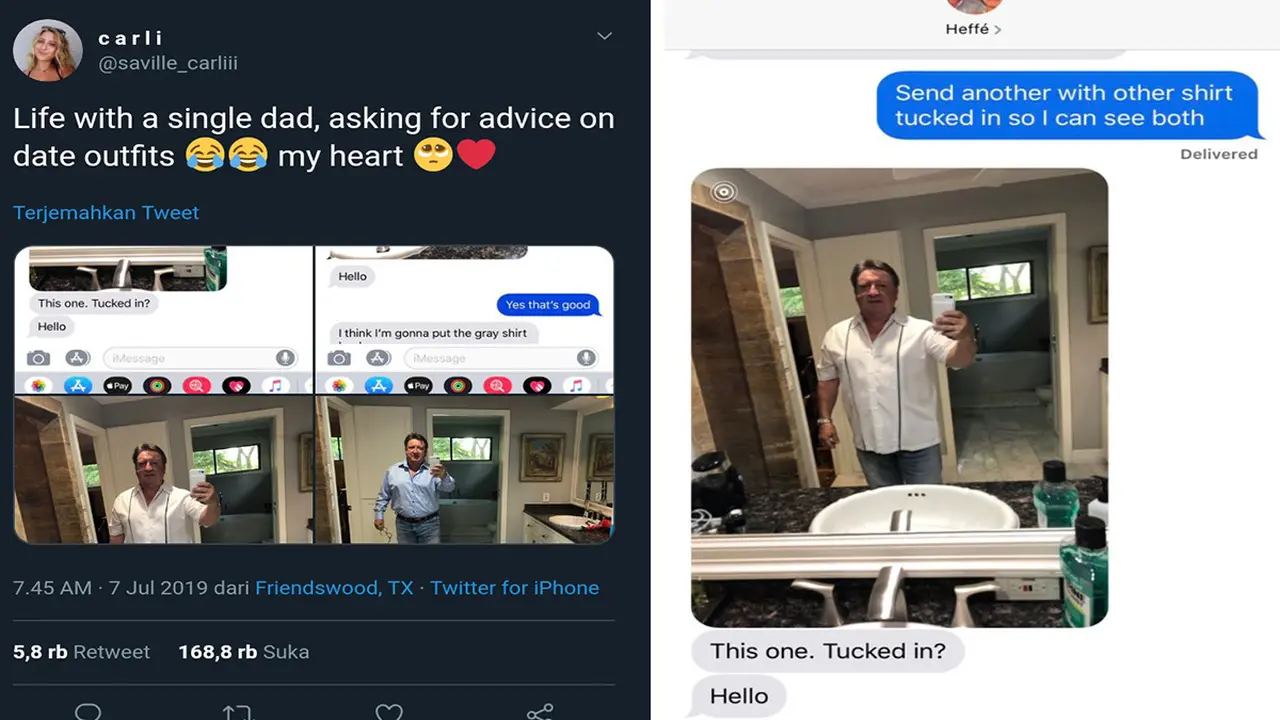 Ayah Minta Saran Pakaian ke Anak Ketika Mau Kencan