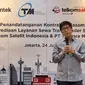 Sutanto Hartono, Managing Director EMTEK Group dalam acara penandatanganan kontrak kerjasama penyediaan layanan sewa transponder satelit PT Telkom Satelit Indonesia & PT Tangara Mitrakom. Liputan6.com/Agustinus Mario Damar