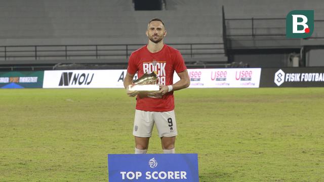 Foto: Ilija Spasojevic Raih Pencetak Gol Terbanyak di BRI Liga 1 2021 / 2022