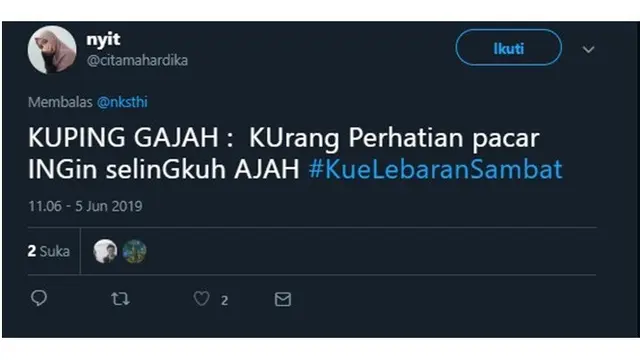 Singkatan Lucu Soal Kue Lebaran Ala Netizen Ini Bikin Ngakak