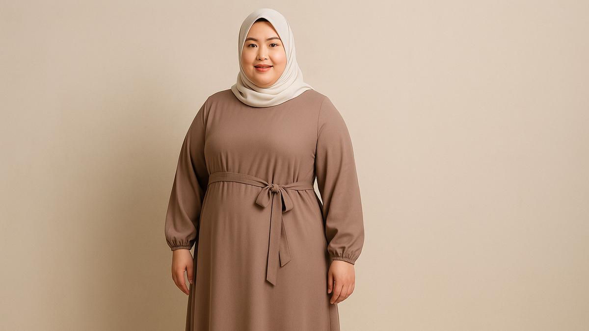 7 Rekomendasi Gamis Polos tapi Elegan untuk Orang Gemuk, Solusi untuk Tampil Lebih Percaya Diri