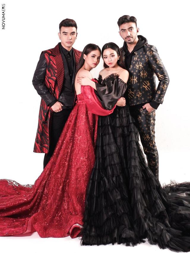 6 Gaya Pemotretan Terbaru Putri DA 4, Tampil Menawan dengan Gaun Merah