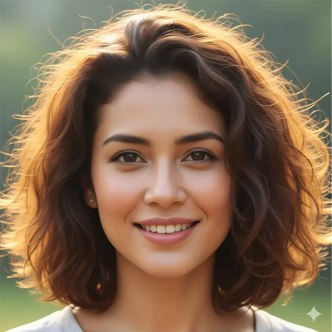 Messy Shoulder-Length Curls