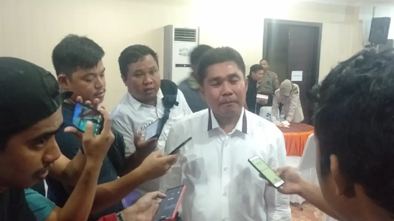 Direktur Reserse Kriminal Khusus Polda Sulsel, Kombes Pol Augustinus Berlianto menegaskan ada target penanganan kasus tipikor bagi jajaran Polres di tahun 2020 (Liputan6.com/ Eka Hakim)