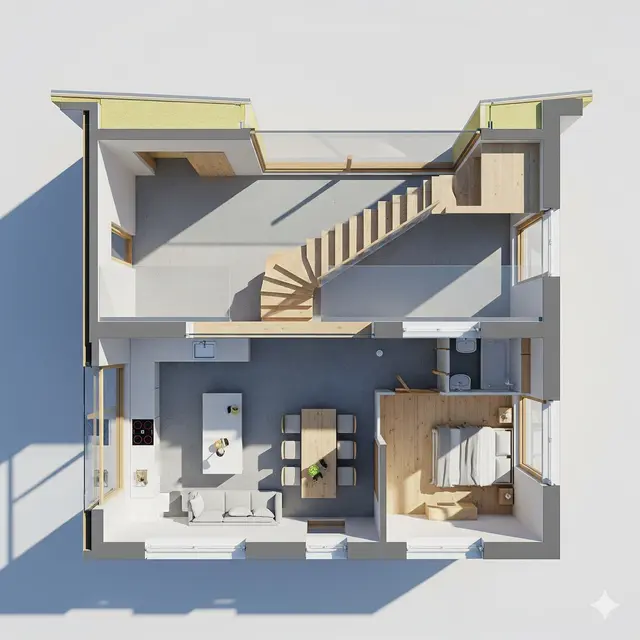 Model Rumah 6x12 Sederhana