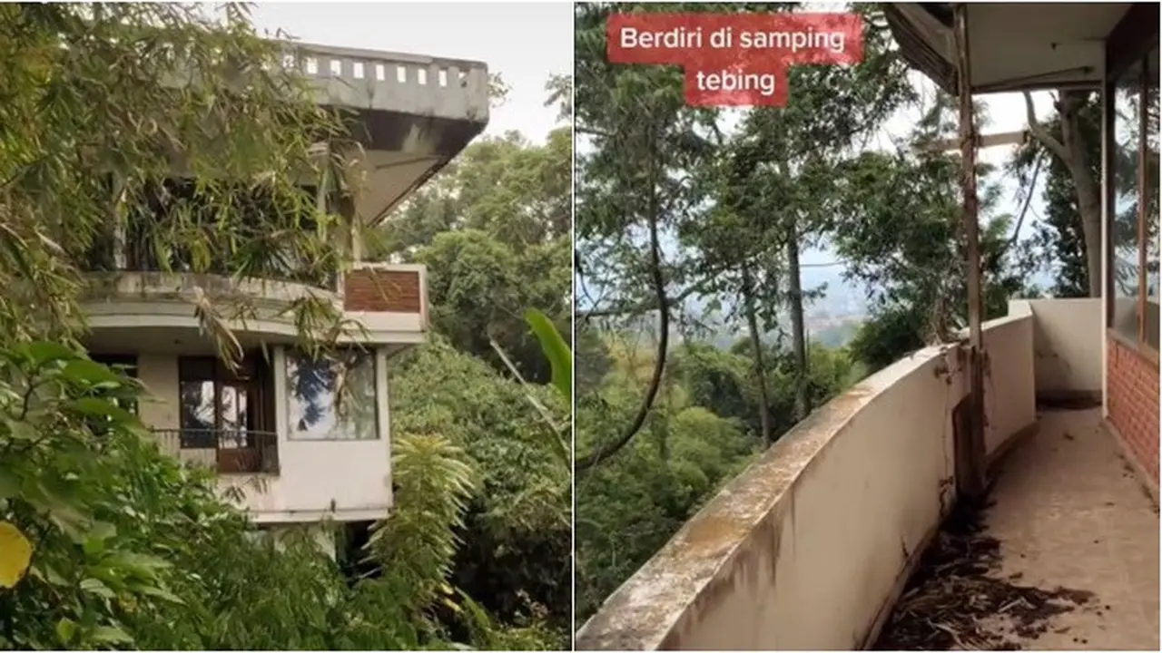 Viral Rumah di Tepi Jurang Terbengkalai 10 Tahun, 7 Potretnya Bikin Merinding