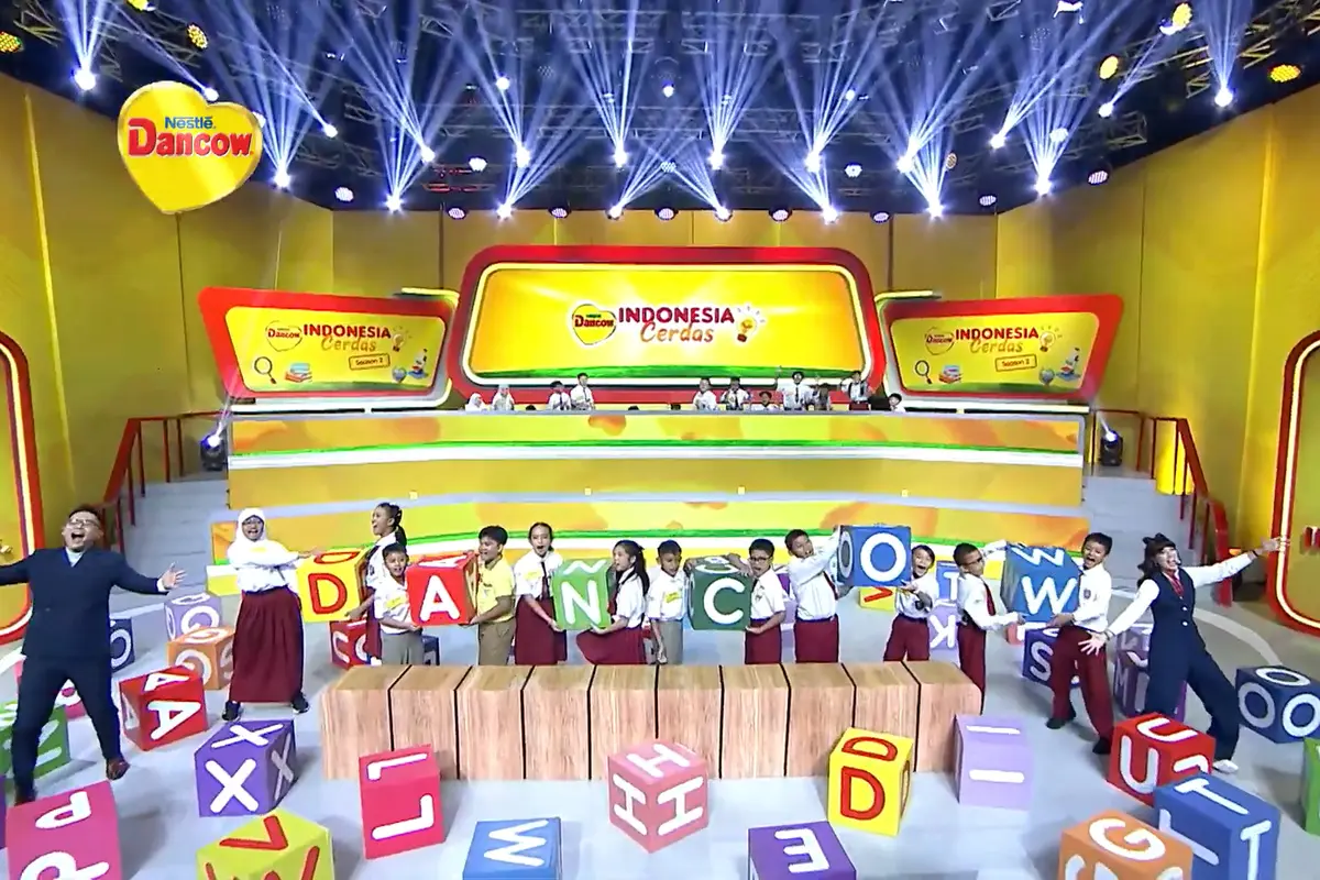 Episode 6 DANCOW Indonesia Cerdas 2026 Makin Sengit, Tantangan Susun Huruf hingga Tebak Peribahasa Uji Strategi Tim