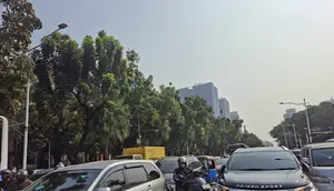 Kondisi Terkini Lalu Lintas Sekitar Monas saat Pesta Rakyat HUT RI