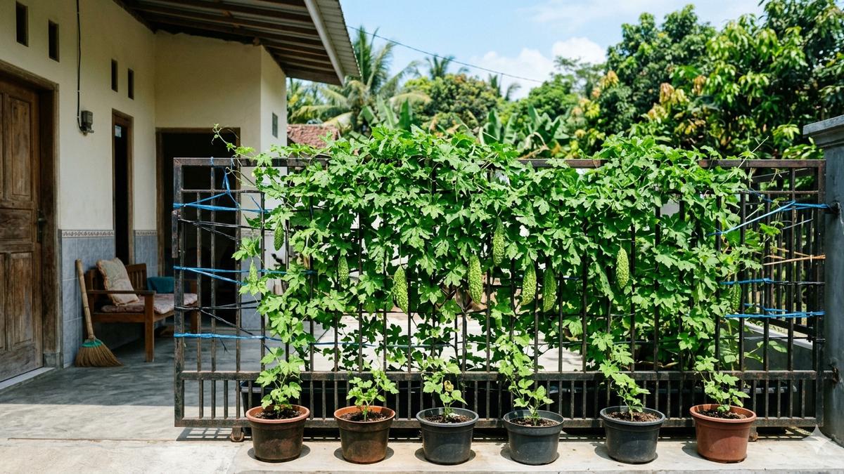 6 Ide Kebun Pare Mini di Teras Rumah Sederhana: Segar, Rapi, dan Fungsional