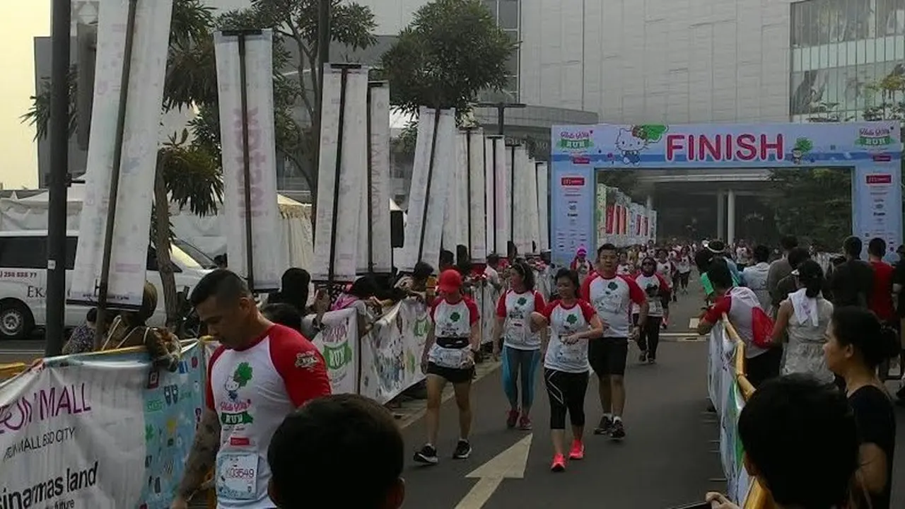 Untuk pertama kalinya Hello Kitty Run 2016 diselenggarakan di Jakarta