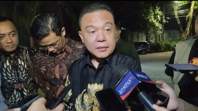 Ketua Harian DPP Partai Gerindra Sufmi Dasco Ahmad ikut hadir dalam pertemuan Prabowo Subianto dengan Ketum PKB, Muhaimin Iskandar di Jalan Kertanegara, Jakarta Selatan, Sabtu (18/6/2022) malam.