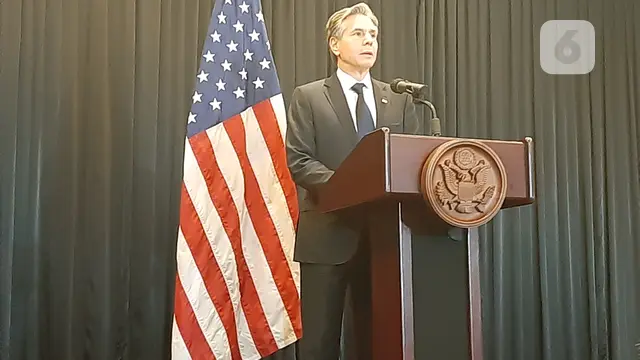 Menlu AS Antony Blinken di Jakarta, Selasa (14/12/2021).