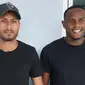 Wander Luiz dan Joel Vinicius hadir dalam sesi latihan Persib Bandung. (Liputan6.com/Huyogo Simbolon)