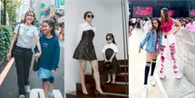 Ayu Ting Ting tampil kompak pakai outfit kasual bersama putrinya, Bilqis saat liburan di Korea Selatan. [@ayutingting92]